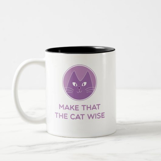 Make that the cat wise zweifarbige tasse (Links)