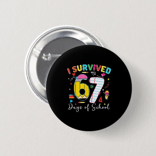 Make The Dads Fireman Gift Proud Firefighter Quote Button (Vorne & Hinten)