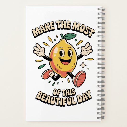Make the Most – Lemon Journal Joy Notizblock (Rückseite)