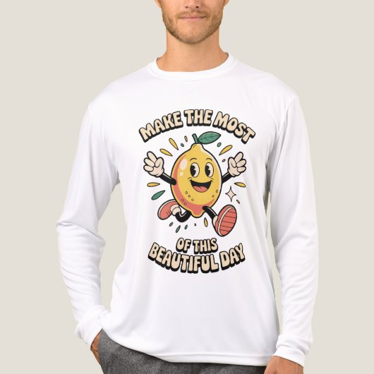 Make the Most – Lemon Power Men's Tri-Blend Shirt (Vorderseite)