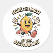 Make the Most – Lemon Vinyl Sticker (Vorderseite)