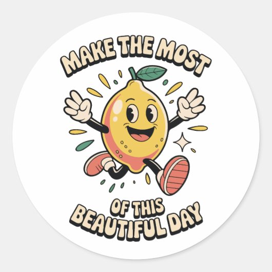 Make the Most – Lemon Vinyl Sticker (Vorderseite)