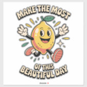  Make the Most – Lemon Vinyl Sticker (Blatt)
