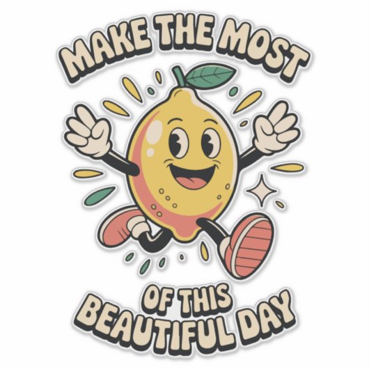  Make the Most – Lemon Vinyl Sticker (Vorderseite)
