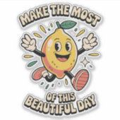 Make the Most – Lemon Vinyl Sticker (Vorderseite)