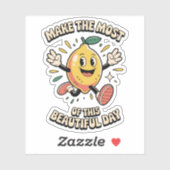  Make the Most – Lemon Vinyl Sticker (Blatt)