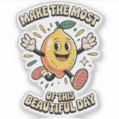 Make the Most – Lemon Vinyl Sticker (Vorderseite)