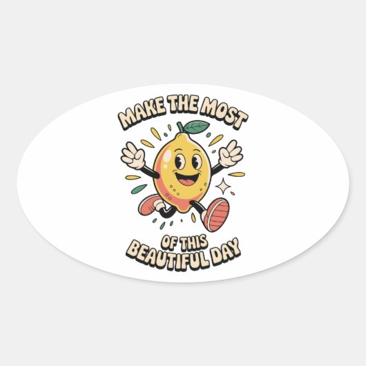 Make the Most – Lemon Vinyl Sticker (Vorderseite)