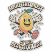 Make the Most – Lemon Vinyl Sticker (Vorderseite)