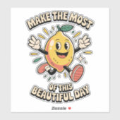  Make the Most – Lemon Vinyl Sticker (Blatt)