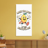 Make the Most – Zitronenposter-Kunst Leinwanddruck (Insitu (Wohnzimmer))