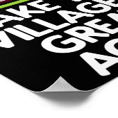 Make The Villages Great Again  Poster (Ecke)