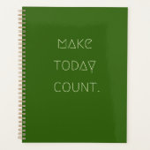 make.today.count. Kalender und Planer (Vorderseite)