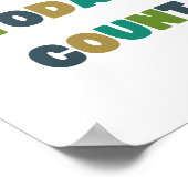 make.today.count. Poster & Prints (Ecke)