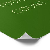 make.today.count. Poster & Prints (Ecke)