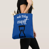 "Make Today Count": Text des inspirierenden Sprich Tasche (Von Nahem)