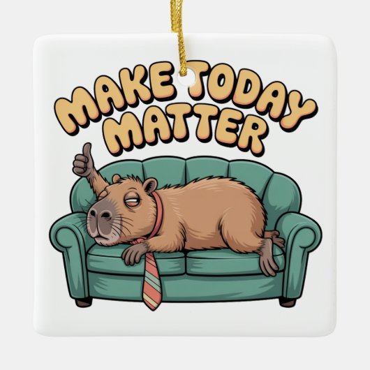 Make Today Matter Keramikornament (Vorderseite)