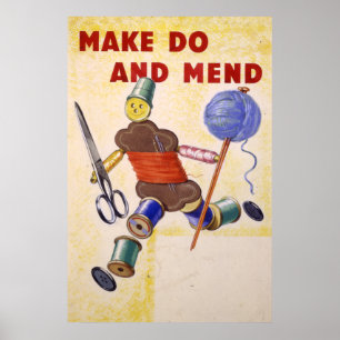 Make tut und bessert Plakat, 1939-1945 aus Poster