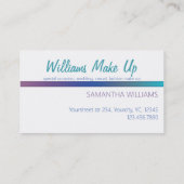 Make up artier business card Makeup artist Visitenkarte (Rückseite)