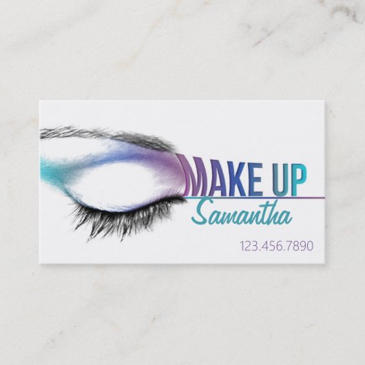 Make up artier business card Makeup artist Visitenkarte (Vorderseite)