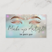 Make up Artist | Auge Lashes | Glühen Visitenkarte (Vorderseite)