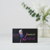 Make-up Artist Business Card Visitenkarte (Stehend Vorderseite)