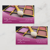 Make-up Artist Business Card Visitenkarte (Vorne/Hinten)
