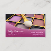Make-up Artist Business Card Visitenkarte (Rückseite)
