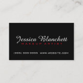 Make-up Artist Business Card Visitenkarte (Rückseite)