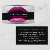 Make-up Artist Business Cards Visitenkarte (Vorne/Hinten)