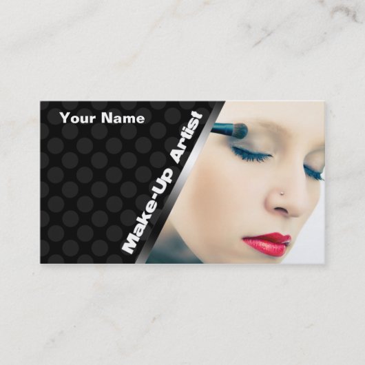 Make-up Artist Business Cards Visitenkarte (Vorderseite)