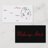 Make-up Artist Classic IV Visitenkarte (Vorne/Hinten)