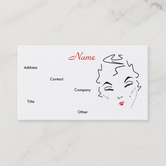 Make-up Artist Classic IV Visitenkarte (Vorderseite)