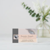 Make up Artist Cosmetologist Silk Finish Luxe Visitenkarte (Stehend Vorderseite)
