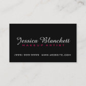 Make-up Artist Cosmetology Salon Beauty Business Visitenkarte (Rückseite)