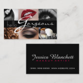 Make-up Artist Cosmetology Salon Beauty Business Visitenkarte (Vorne/Hinten)