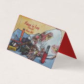 Make-up Artist Design Retro Make-up Tasche Kosmeti Visitenkarten (Vorderseite)