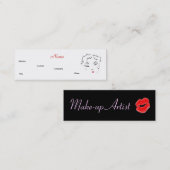 Make-up Artist Diva Lips IV Mini Visitenkarte (Vorne/Hinten)