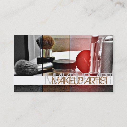 Make-up Artist, Kosmetologie, Beauty Business Card Visitenkarte (Vorderseite)