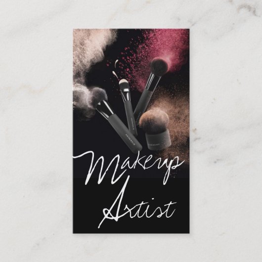 Make-up Artist, Kosmetologie, Salon Business Card Visitenkarte (Vorderseite)