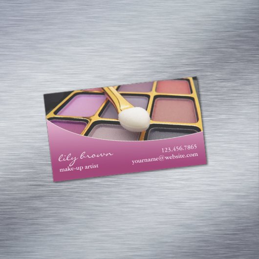 Make-up Artist Magnetische Visitenkarte (Beispiel)