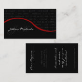Make-up Artist Make up Woman Business Card Visitenkarte (Vorne/Hinten)