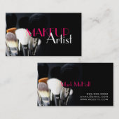 Make-up Artist, Nails, Cosmetology Business Card Visitenkarte (Vorne/Hinten)