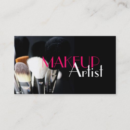 Make-up Artist, Nails, Cosmetology Business Card Visitenkarte (Vorderseite)