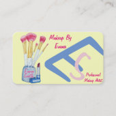 Make-up Artist Pinsel originelle Kosmetiker Visitenkarte (Vorderseite)