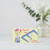 Make-up Artist Pinsel originelle Kosmetiker Visitenkarte (Stehend Vorderseite)