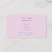 Make-up Artist Pinsel originelle Kosmetiker Visitenkarte (Rückseite)