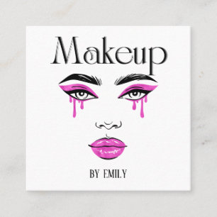 Make up Artist Quadratische Visitenkarte