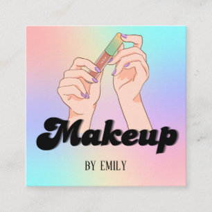 Make up Artist Quadratische Visitenkarte