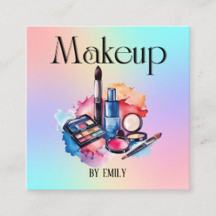 Make up Artist Quadratische Visitenkarte